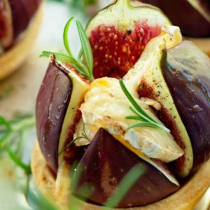 Figues au fromage de chèvre et au miel