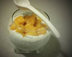 Crème au lait de coco et graines de chia